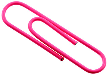 trombone rose fond blanc