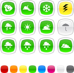 Fototapeta premium Weather icons.