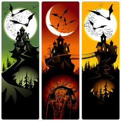 Halloween banners.