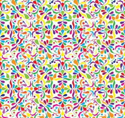 Bright seamless patten with little components, vector ilustraton