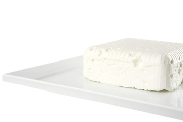 soft cheese on plate
