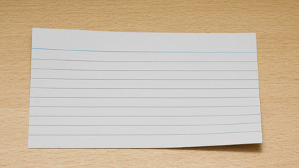 index card