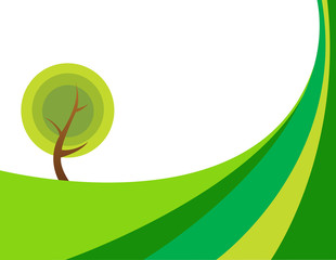 Illustration of huge tree