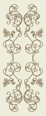 vintage floral element for seamless texture - 20574410