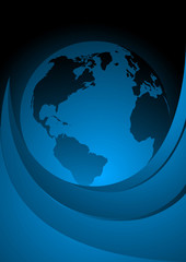 Vector background with globe