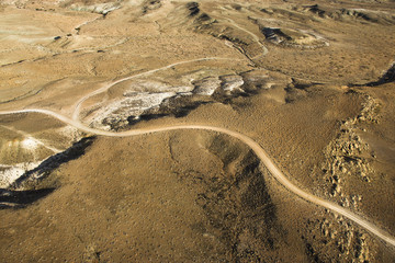 Fototapeta na wymiar Road Across the Desert