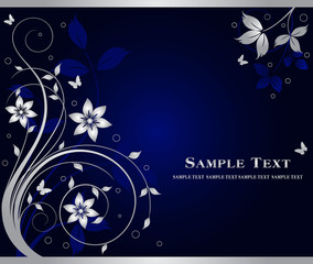 Floral abstract background  vector