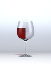 Halb voll oder halb leer? - 3D Render