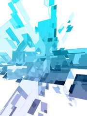 3d cubes with glossy light effects