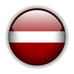 Flag of Latvia button, vector