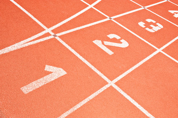 Running track lines
