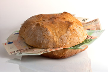 Pagnotta imbottita con banconote