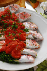 Triglie ca' pummarola 'ncoppa - Secondi di pesce Campania