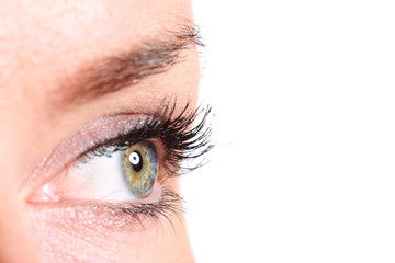 Naklejka premium Woman's eye close up