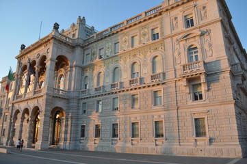 Fototapeta na wymiar Trieste piazza Unità d'Italia