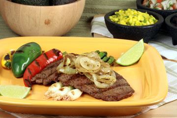 mexican carne asada plate