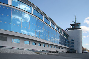 Naklejka premium Omsk. Riverside station