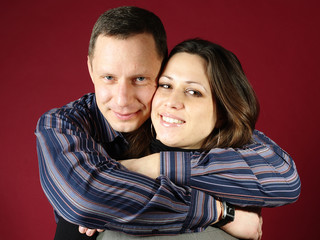 Fototapeta premium Happy couple hugging