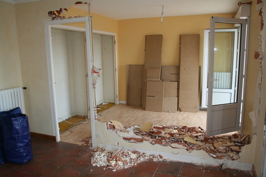 Travaux demolition cloison