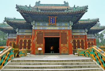 Obraz premium Beijing Beihai imperial park the Hall of Received Light