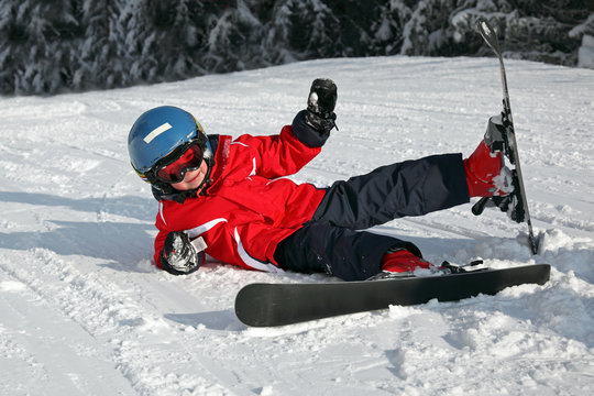 Jeune Skieur : Chute #2