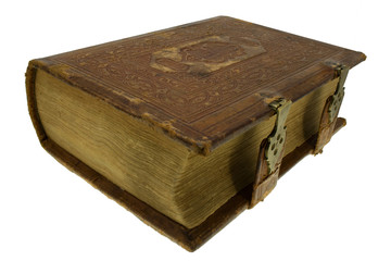 old book with lock