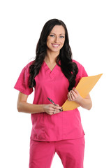 Nurse in scrubs