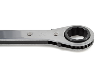 Ratchet wrench in a white background