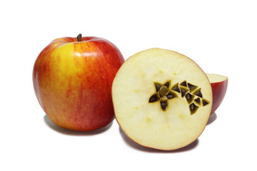 Christmas motive - comet in apple