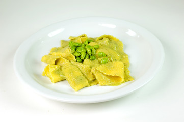 lasagne pesto e fave