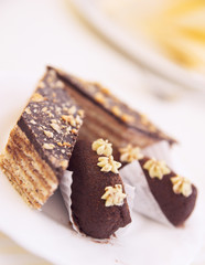 Dessert, soft-focused, shallow depth of field