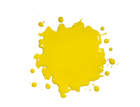 Yellow Paint Splatter