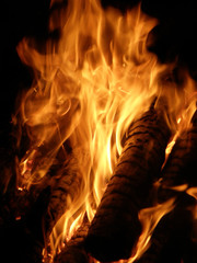 Flames or fire