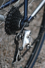 Fototapeta na wymiar tylna przerzutka rowerów