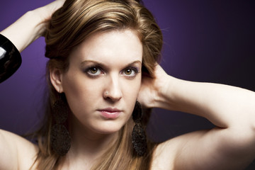 Naklejka premium shy beauty