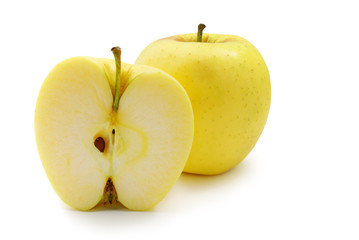Two yellow apples