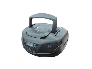 Fototapeta premium Portable radio cassette recorder with CD/MP3 player