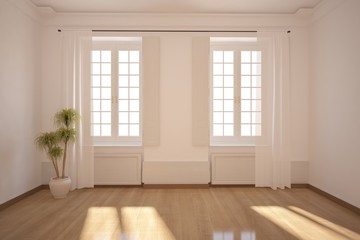 white empty room