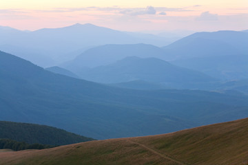 Mountain hazy daybreak