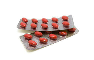 Packs of medical pills