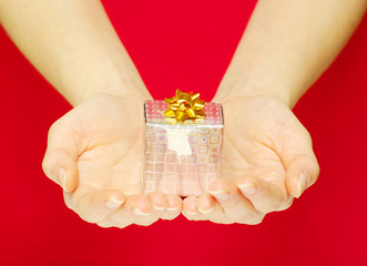 gift in hands