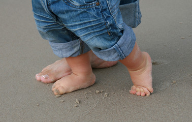 feet on sand
