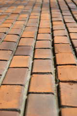 Vintage brick background perspective