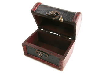 single wooden chest