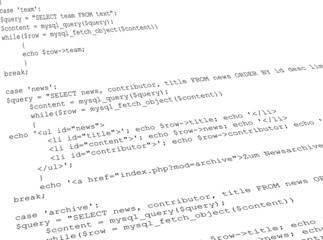 Quelltext PHP abfrage code