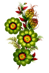 green decorative flowers