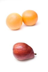 Pears and grapefruits