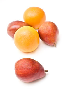 Pears and grapefruits