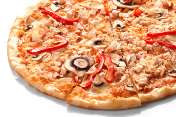 Pizza with champignons