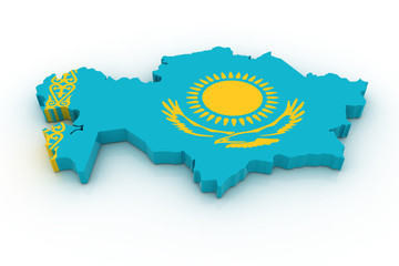 Map of Kazahstan